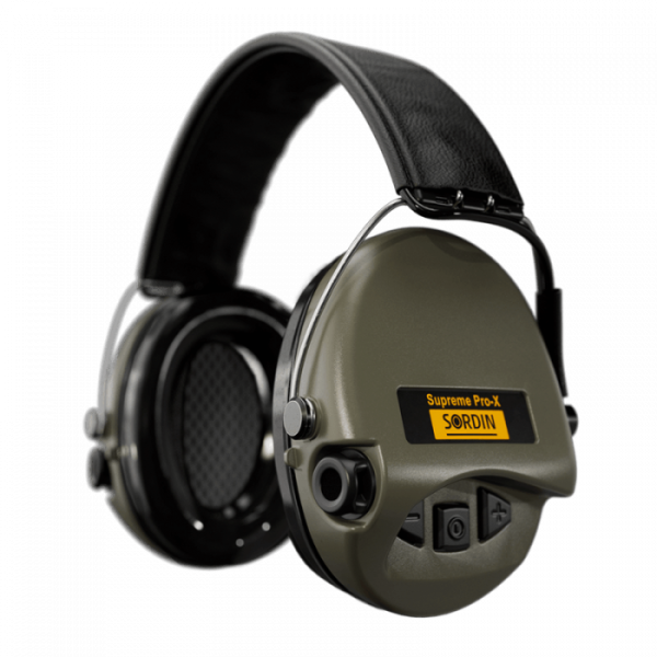 Активные наушники для стрельбы и охоты Sordin Supreme Pro-X Green Leather