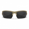 Баллистические очки для тактической стрельбы Wiley X Valor Matte Tan (Clear-Grey-Rust)