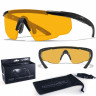 Тактические очки для стрельбы с баллистической защитой WILEYX Saber Advanced Matte Black (Grey-Rust)