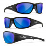 Поляризационные очки Wiley X Boss Matte Black (CAPTIVATE Polarized Blue Mirror)