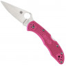 Складной нож Spyderco Delica 4 сталь S30V, рукоять Pink FRN