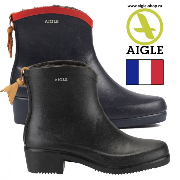 Женские короткие сапоги AIGLE Miss Juliette Bottillon Fur