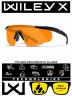 Тактические очки для стрельбы с баллистической защитой WILEYX Saber Advanced Matte Black (Yellow)