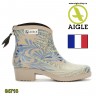 Женские короткие сапоги из каучука AIGLE Miss Juliette Bottillon Print